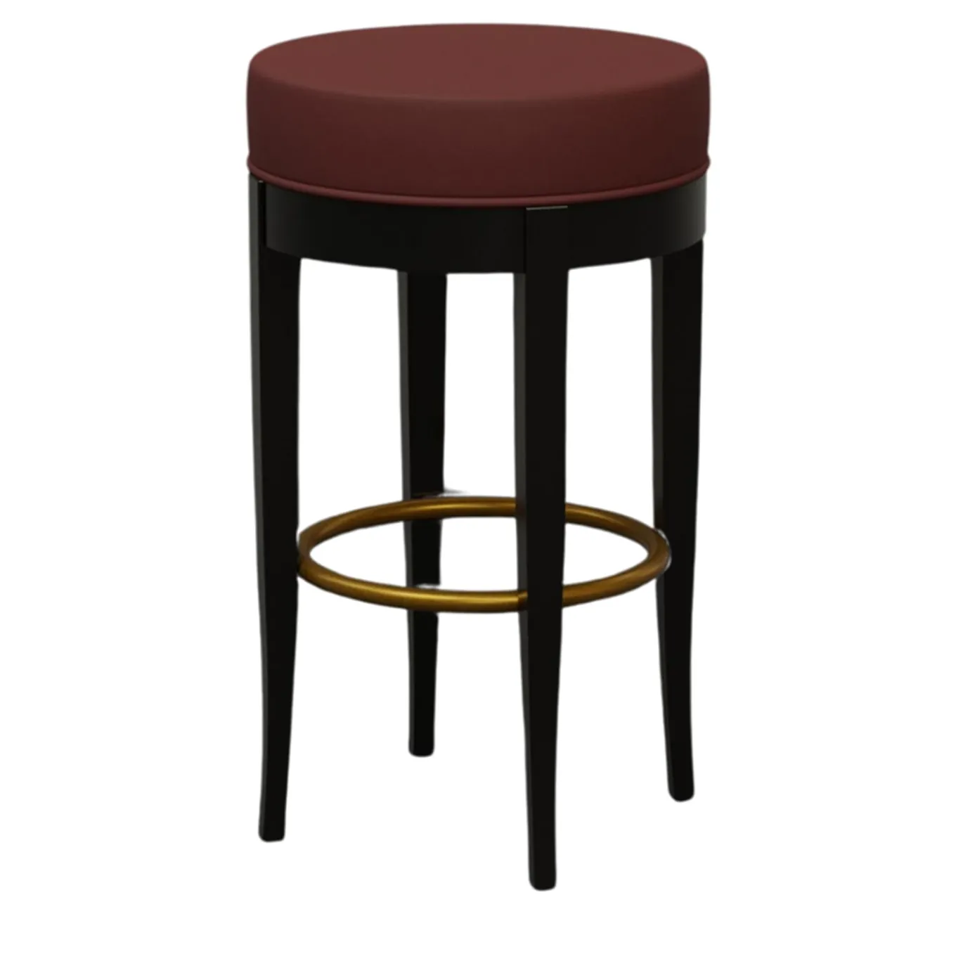 5331 Black & Burgundy Bar Stool by Centro Ricerche MAAM