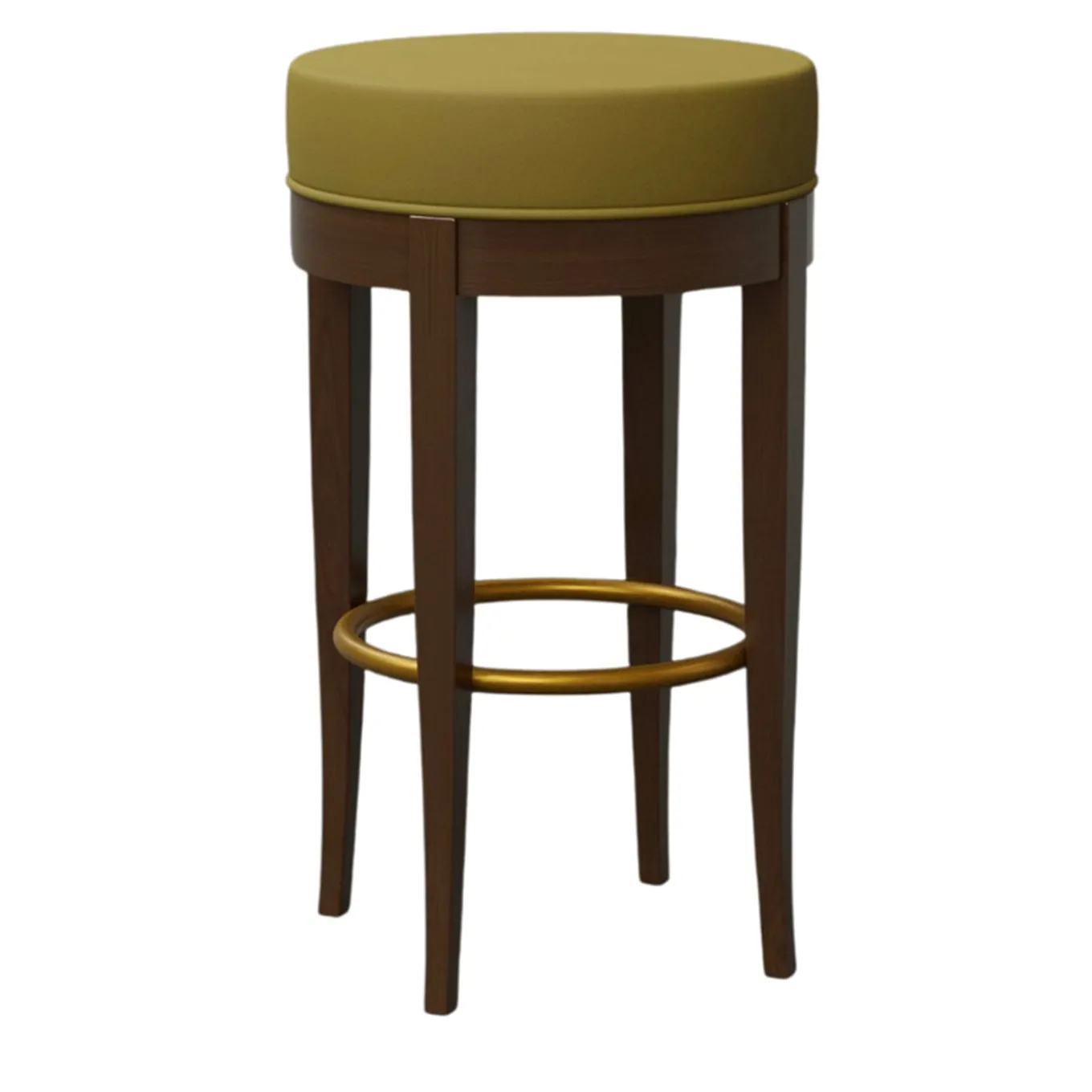 5331 Brown & Olive-Green Bar Stool by Centro Ricerche MAAM