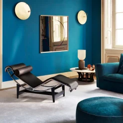 4 Chaise Longue À Reglage Continu By Le Corbusier & Pierre Jeanneret & Charlotte Perriand - Black Leather