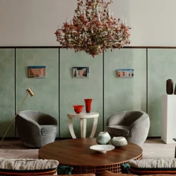 261 24-Light Floral Polychrome Chandelier