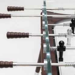 90° Minuto IIII Wenge wood and transparent glass Foosball Table