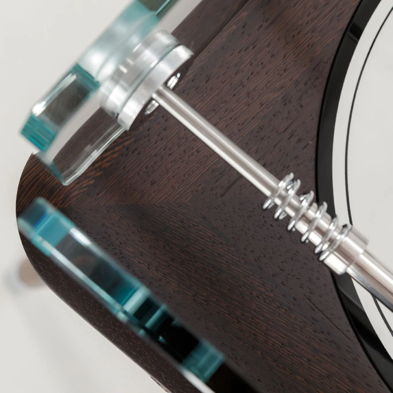 90° Minuto IIII Wenge wood and transparent glass Foosball Table
