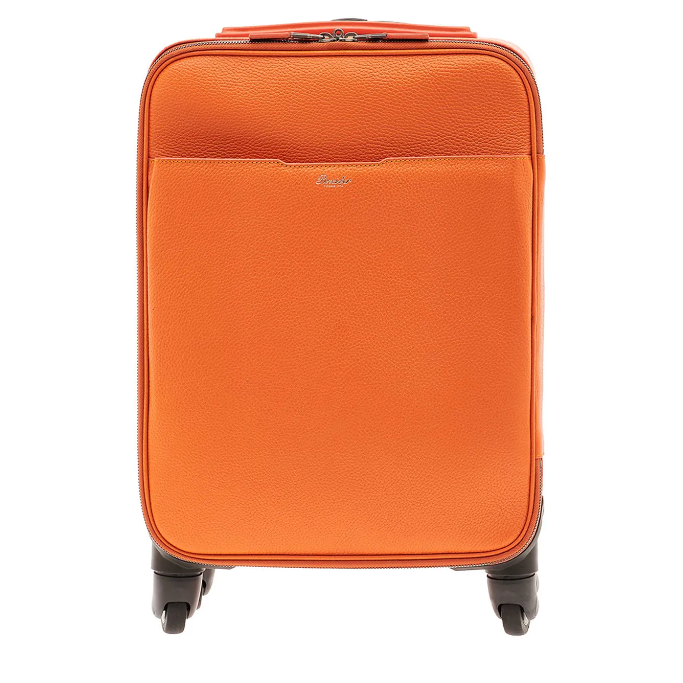 360 Orange Leather Cabin Bag
