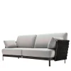3 Seats Black Oudoor fabric Sofa