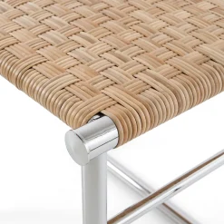 9 Tabouret By Charlotte Perriand - Rattan