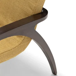 1938 Yellow and Brown Armchair by Franco Albini