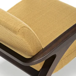 1938 Yellow and Brown Armchair by Franco Albini