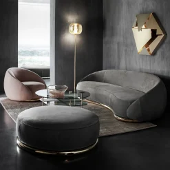 Abbracci Gray 3-Seater Sofa