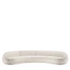 Abbracci 4-Module White Sofa by Lorenza Bozzoli