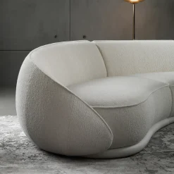 Abbracci 4-Module White Sofa by Lorenza Bozzoli