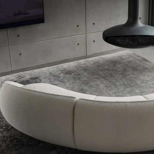 Abbracci 4-Module White Sofa by Lorenza Bozzoli