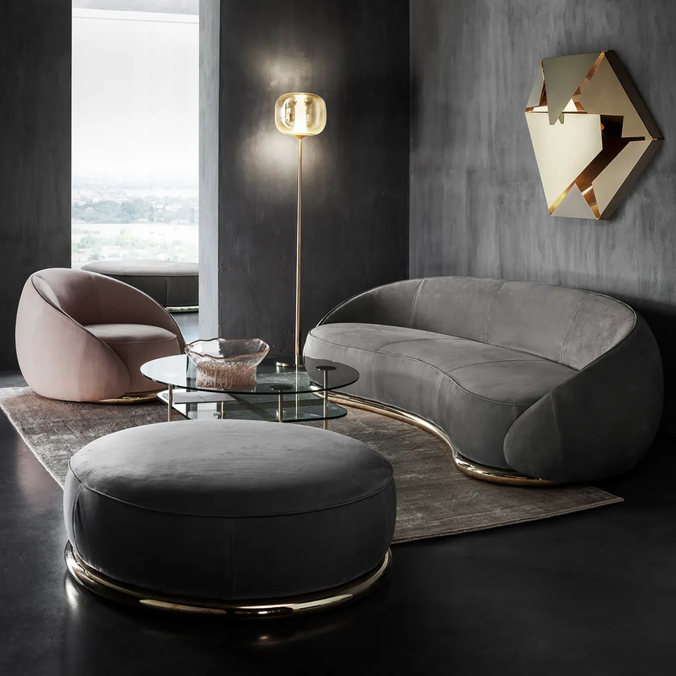 Abbracci Pink Armchair