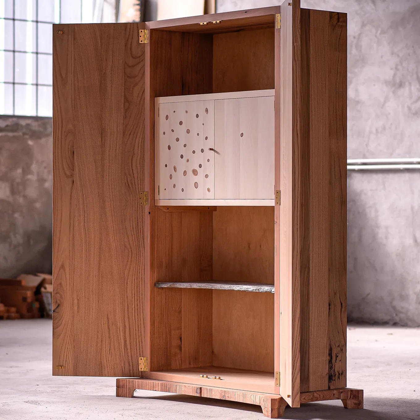 Accordi Unique Multi-Wood Cabinet