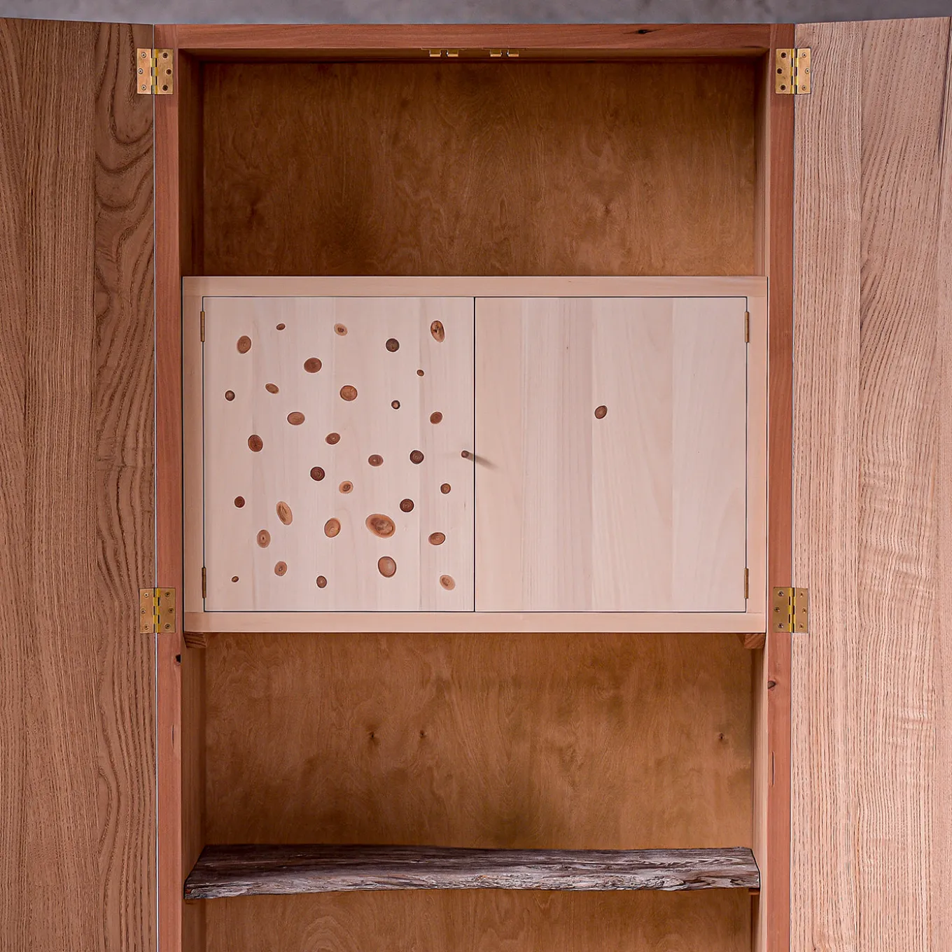 Accordi Unique Multi-Wood Cabinet