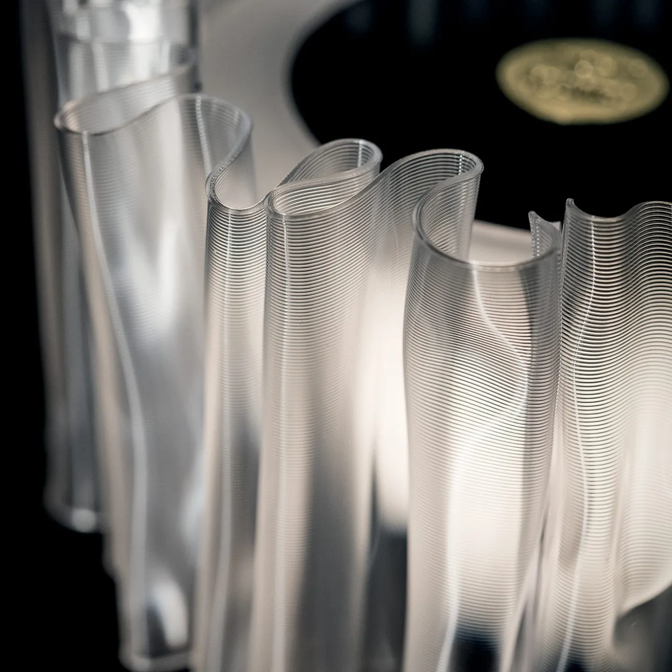 Accordéon Battery White Prisma Table Lamp by Marc Sadler