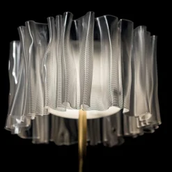 Accordéon Battery White Prisma Table Lamp by Marc Sadler