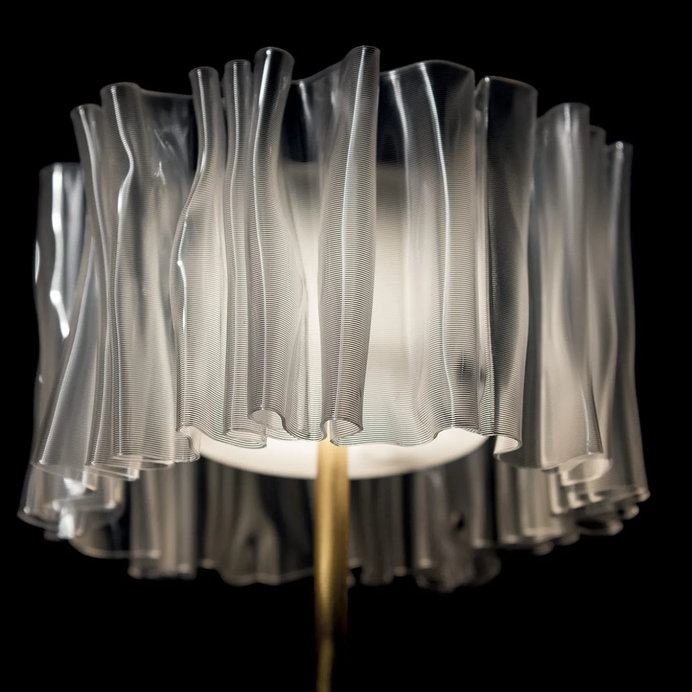 Accordéon Battery White Prisma Table Lamp by Marc Sadler