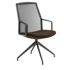 ADELE chestnut MEETING CHAIR #1 by ORLANDINIDESIGN