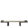 After All Timeless Stone Leather And Wood Bench