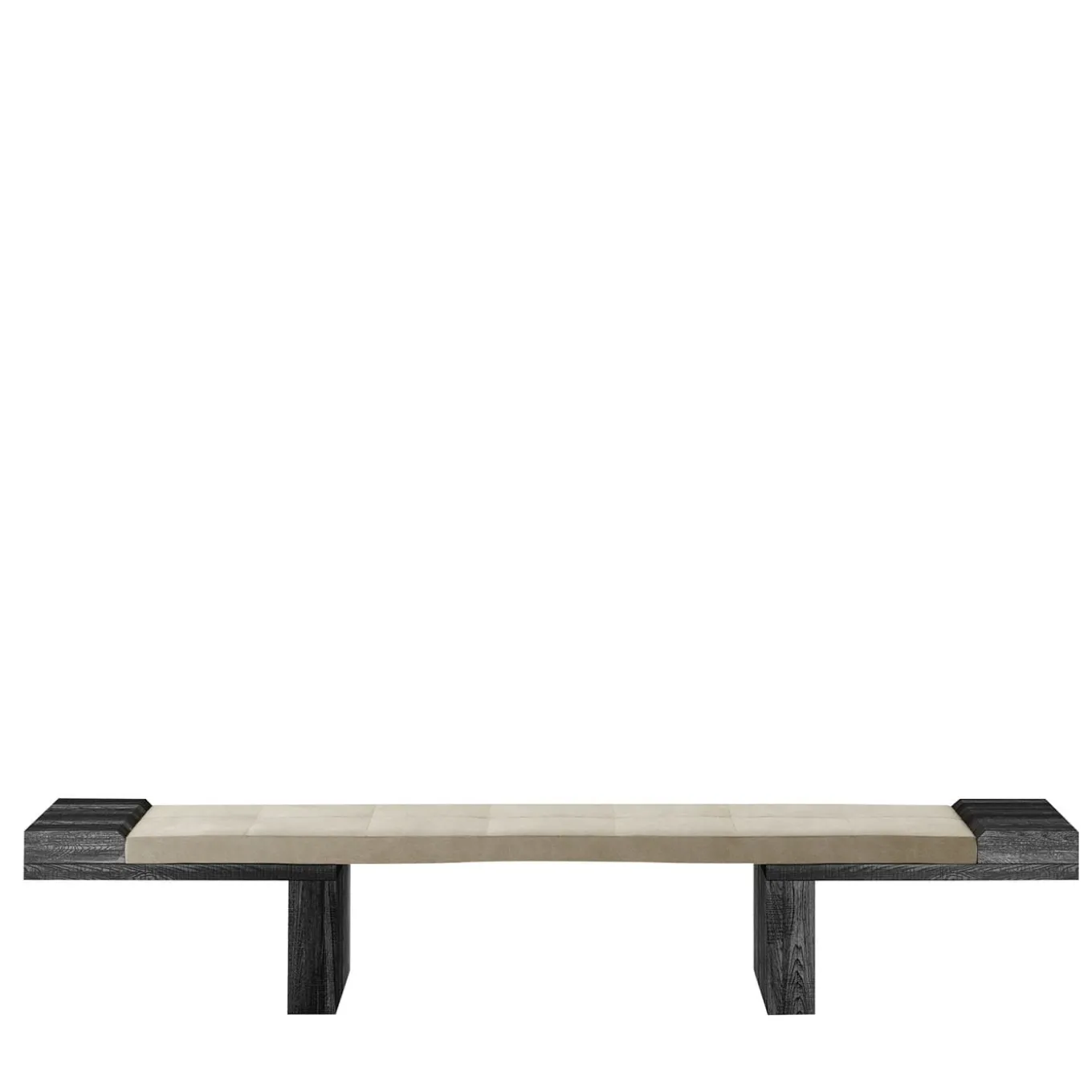 After All Timeless Stone Leather And Wood Bench