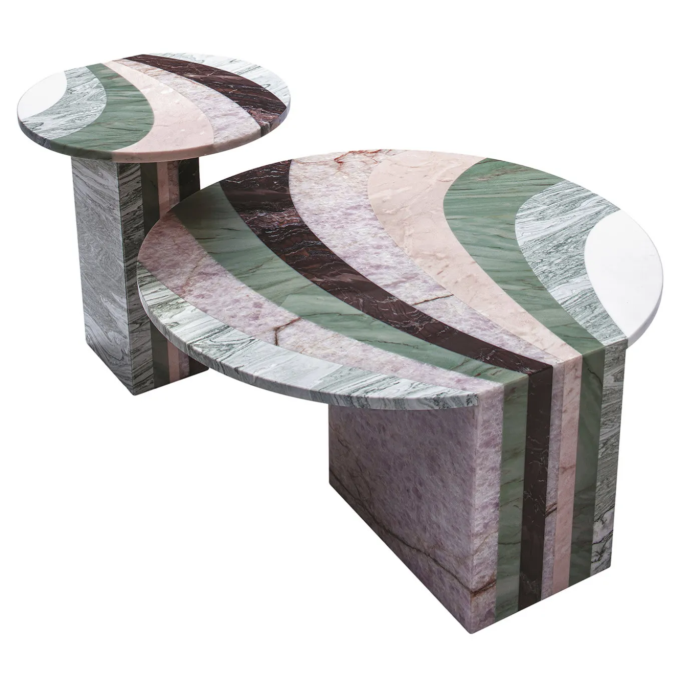 Agua Marea Coffee Tables by Patricia Urquiola