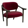 Aida Brown & Ruby-Red Lounge Chair by Libero Rutilo