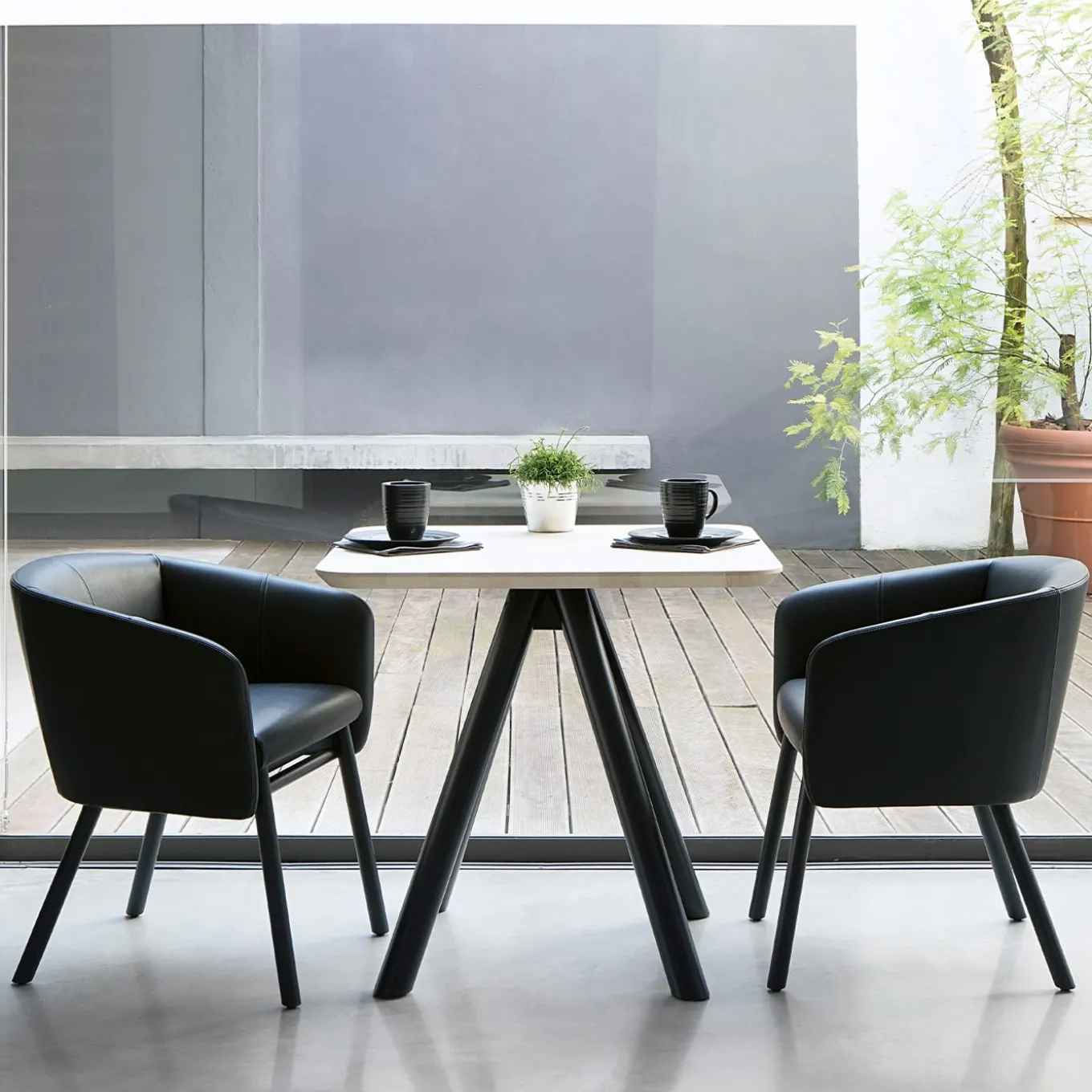 Aky Contract 4 Wood Bistrò Table