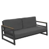 Alabama Alu 2-Seater Outdoor Sofa Dark Gray