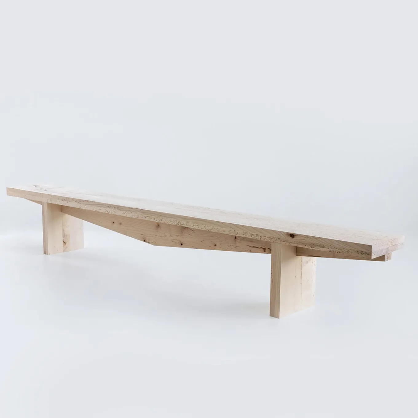 Alalunga Wood Bench By Giulio Iacchetti