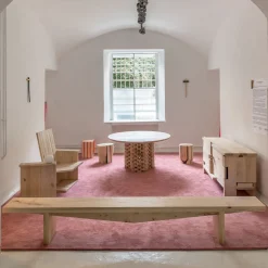Alalunga Wood Bench By Giulio Iacchetti