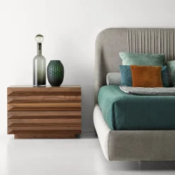 Alba Fluttuante Bed With Deluxe Velvet Upholstery