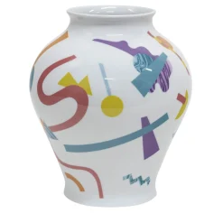 Alchimie Big Amphora Abstract Decor Porcelain Vase