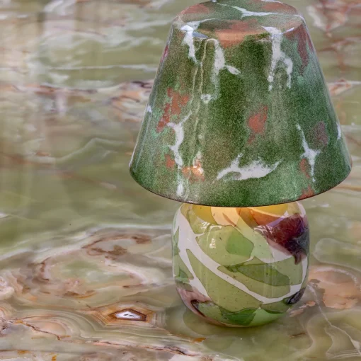 Alchimie Murano Glass Green Liberty Lamp