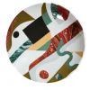Alchimie Porcelain Soup Plate with Abstract Decor #1
