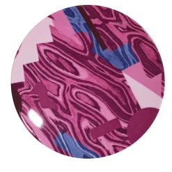 Alchimie Set of 2 Porcelain Bread Plate with Abstract Decor #6