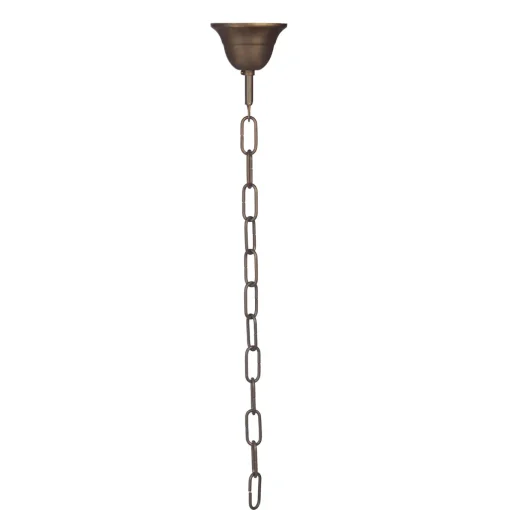 Alessia Square Burnished Brass Lantern