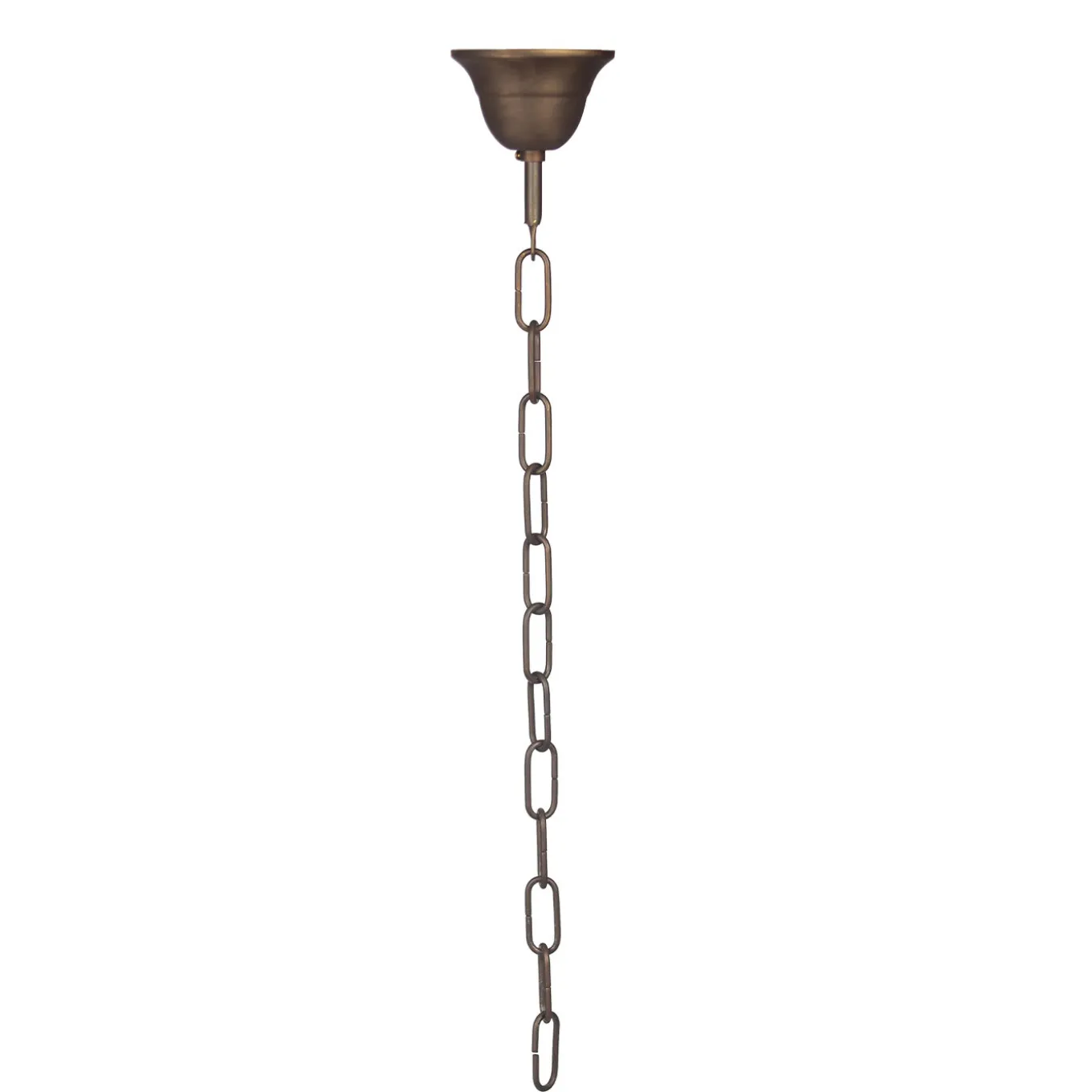 Alessia Square Burnished Brass Lantern