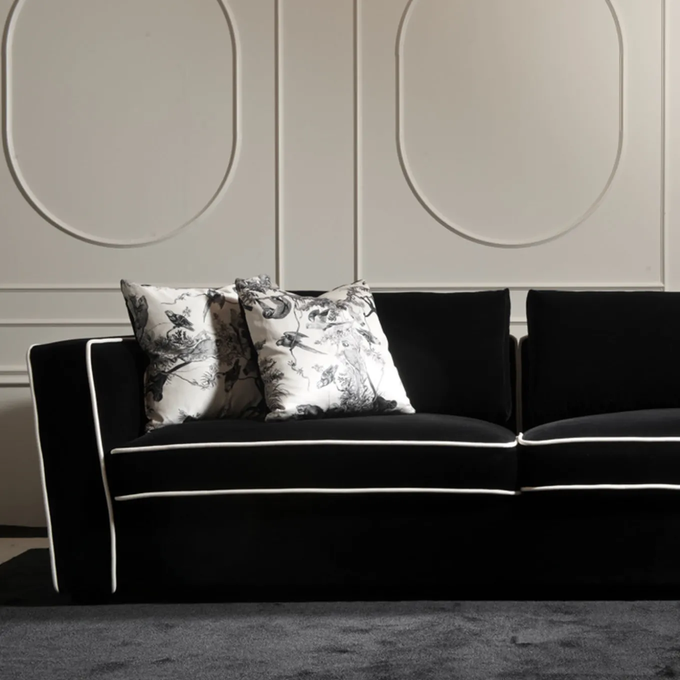 Alexander Black Sofa