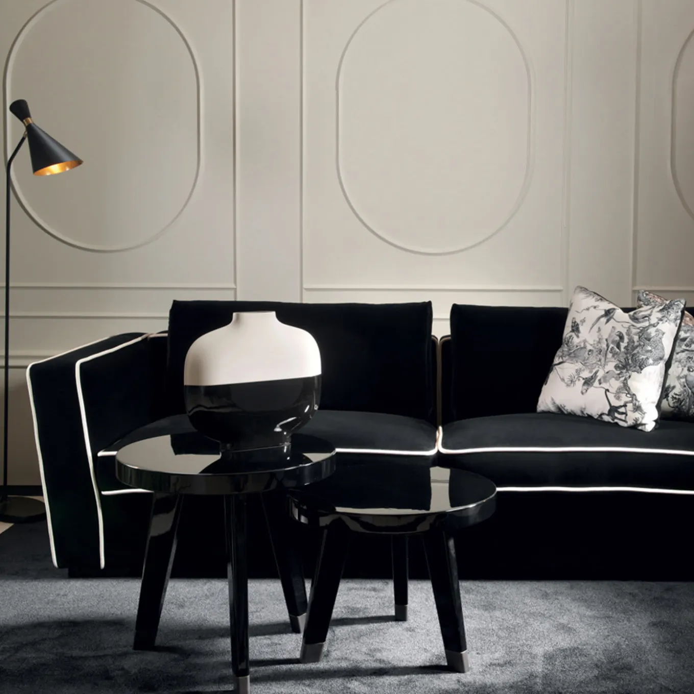 Alexander Black Sofa