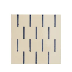 Alfabeto Set of 45 White & Blue Tiles by Margherita Rui