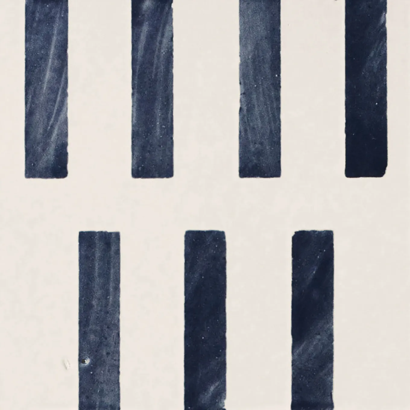 Alfabeto Set of 44 White and Blue Tiles by Margherita Rui