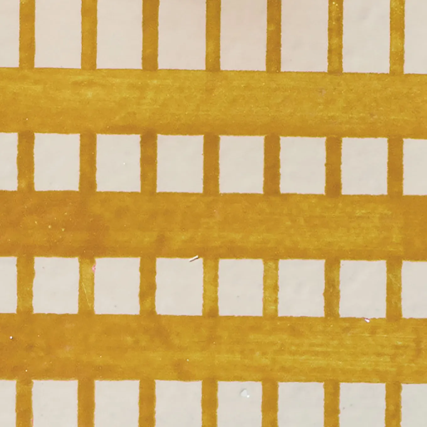 Alfabeto Set of 44 White and Yellow Tiles by Margherita Rui