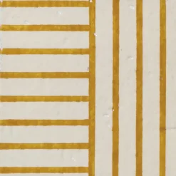 Alfabeto Set of 44 White and Yellow Tiles by Margherita Rui