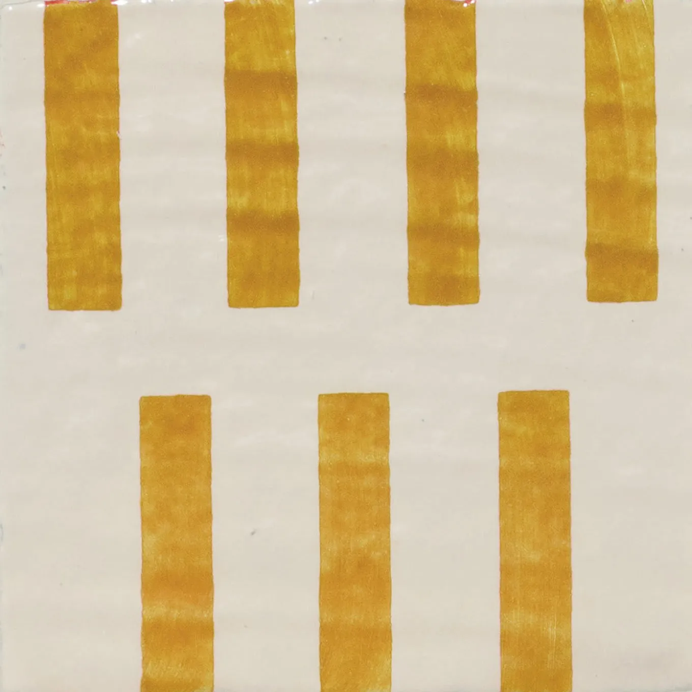 Alfabeto Set of 44 White and Yellow Tiles by Margherita Rui