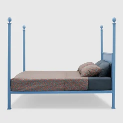 Alfio Azure Iron Double Bed