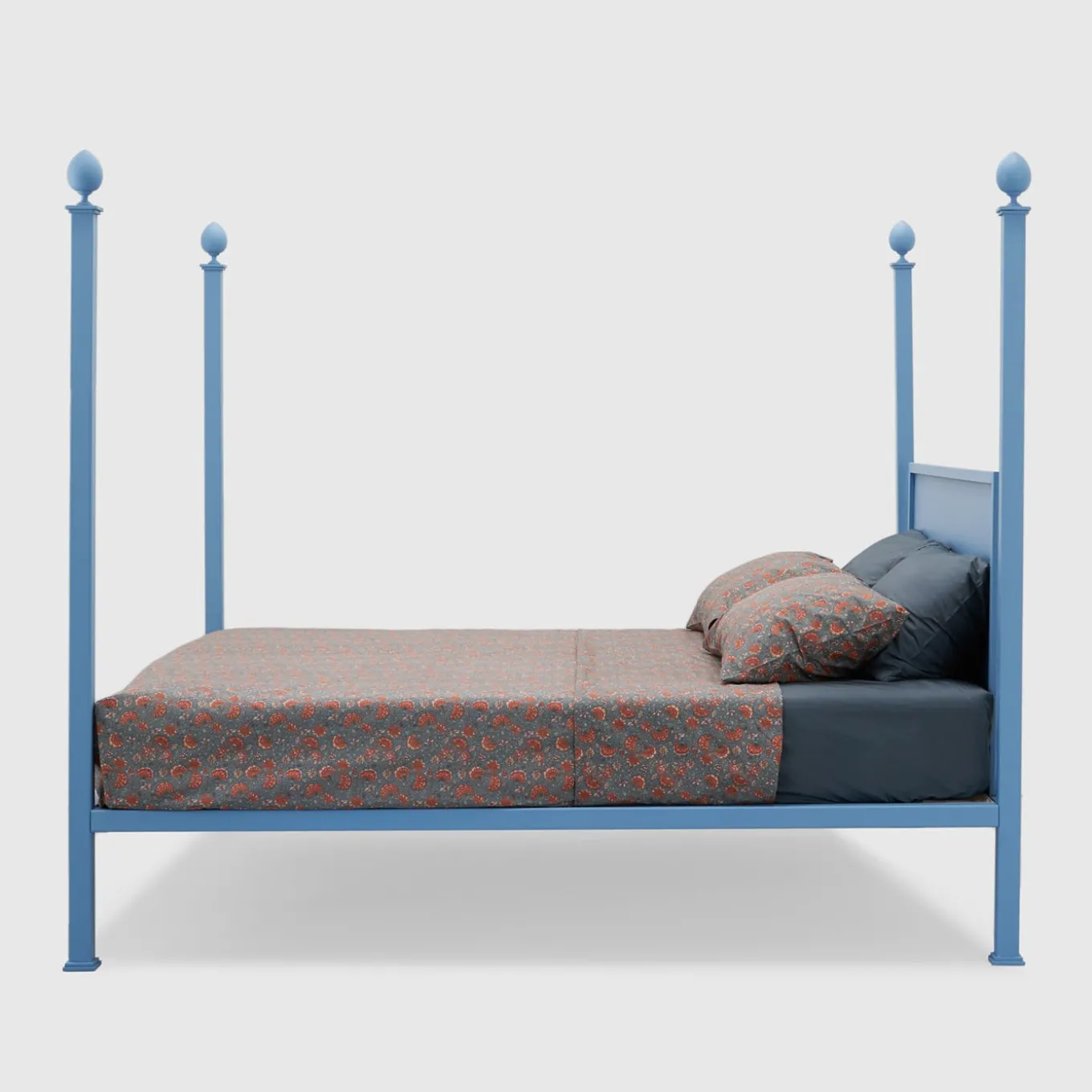 Alfio Azure Iron Double Bed