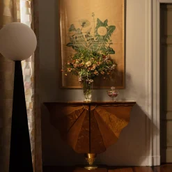 Ali di Farfalla Console in Briarwood and Walnut