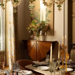 Ali di Farfalla Console in Briarwood and Walnut