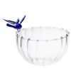 Ali in Volo Glass Bowl Blue Dragonfly