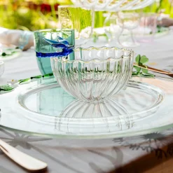 Ali in Volo Glass Bowl Blue Dragonfly